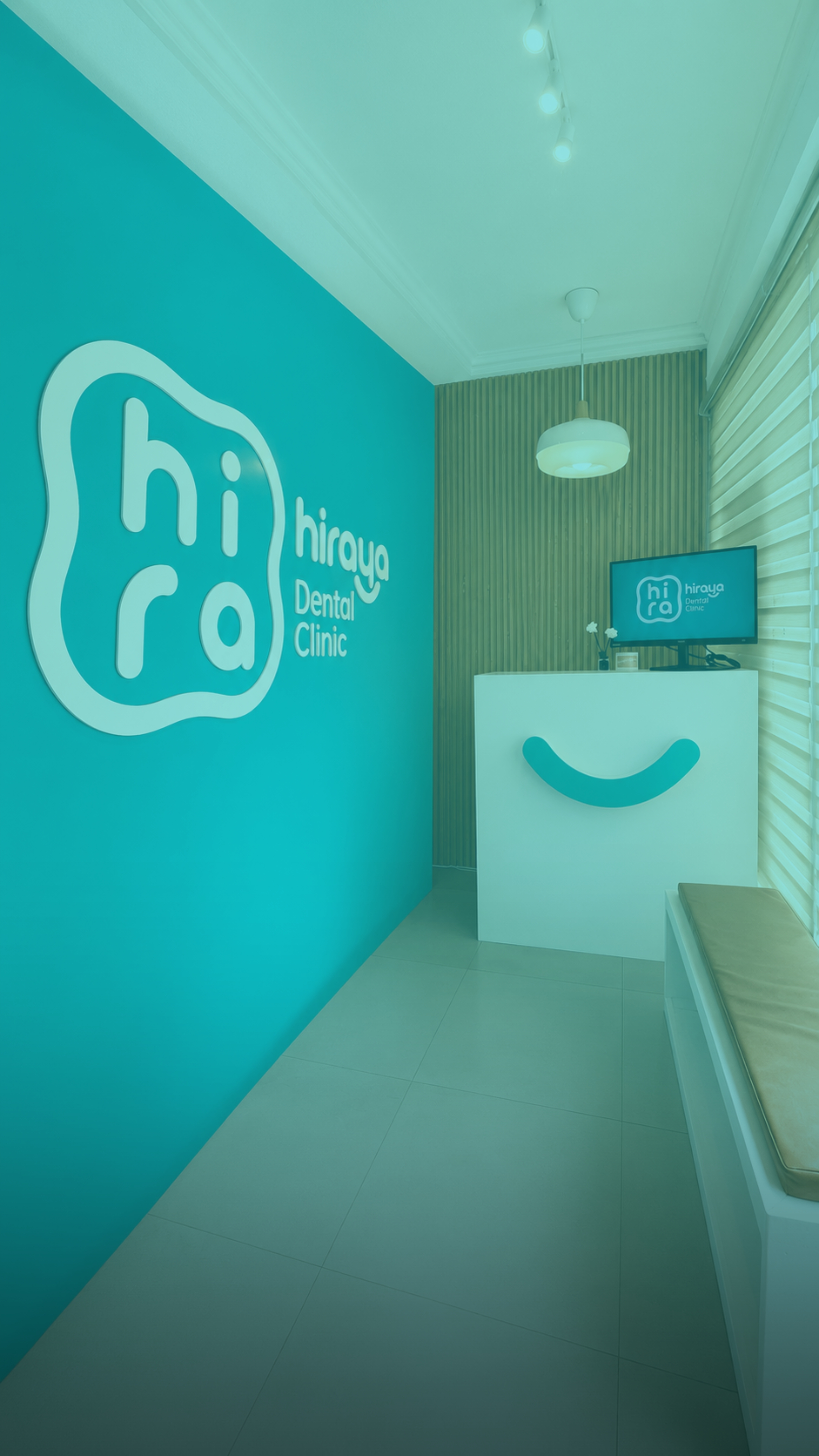 The reception area of Hiraya Dental Clinic